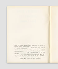 Load image into Gallery viewer, Poems by John Giorno (1967)

